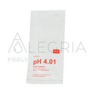 Fluide d'étalonnage pH 4.01 pour l'étalonnage de la sonde pH, sachet de 20 ml